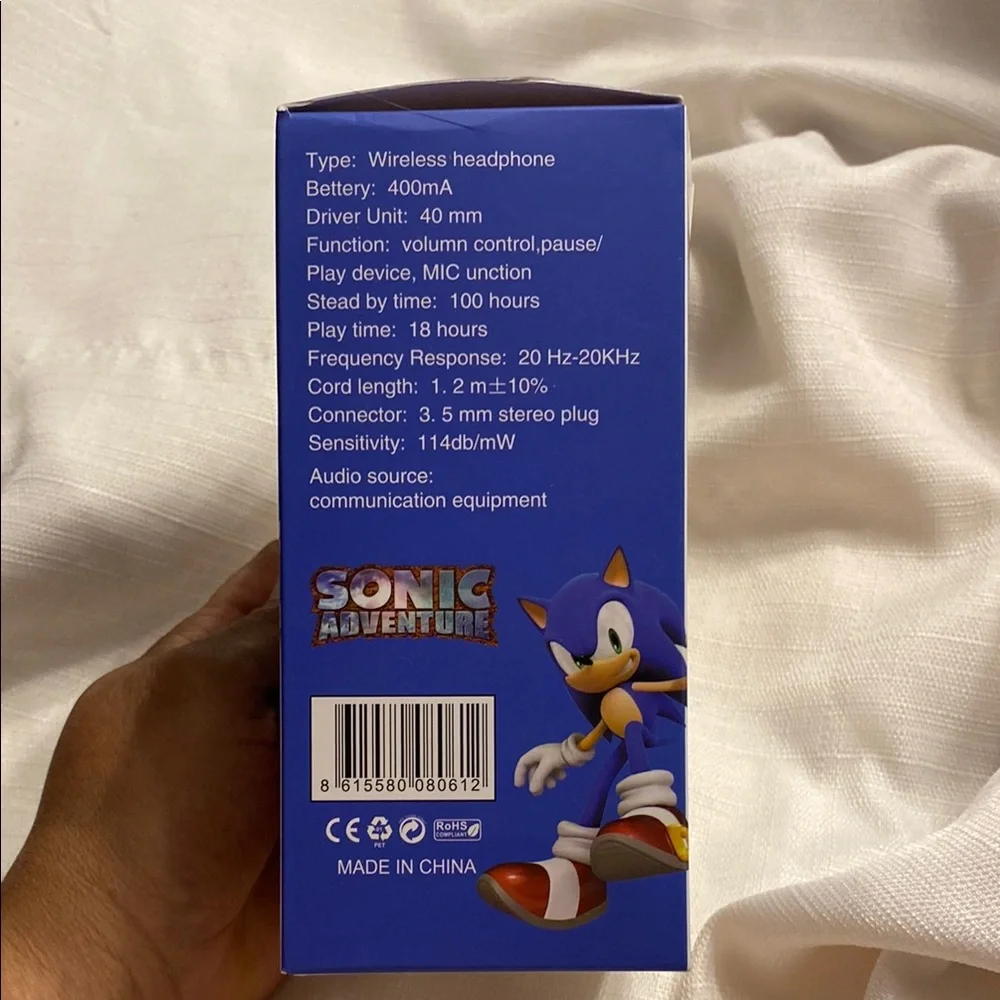 NIB - Sonics Wireless Bluetooth Headphones for Kids & Adults Pink